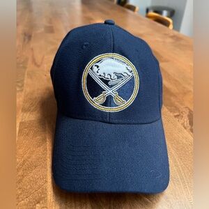 Navy Buffalo Sabres logo hat, adidas brand, size L/XL